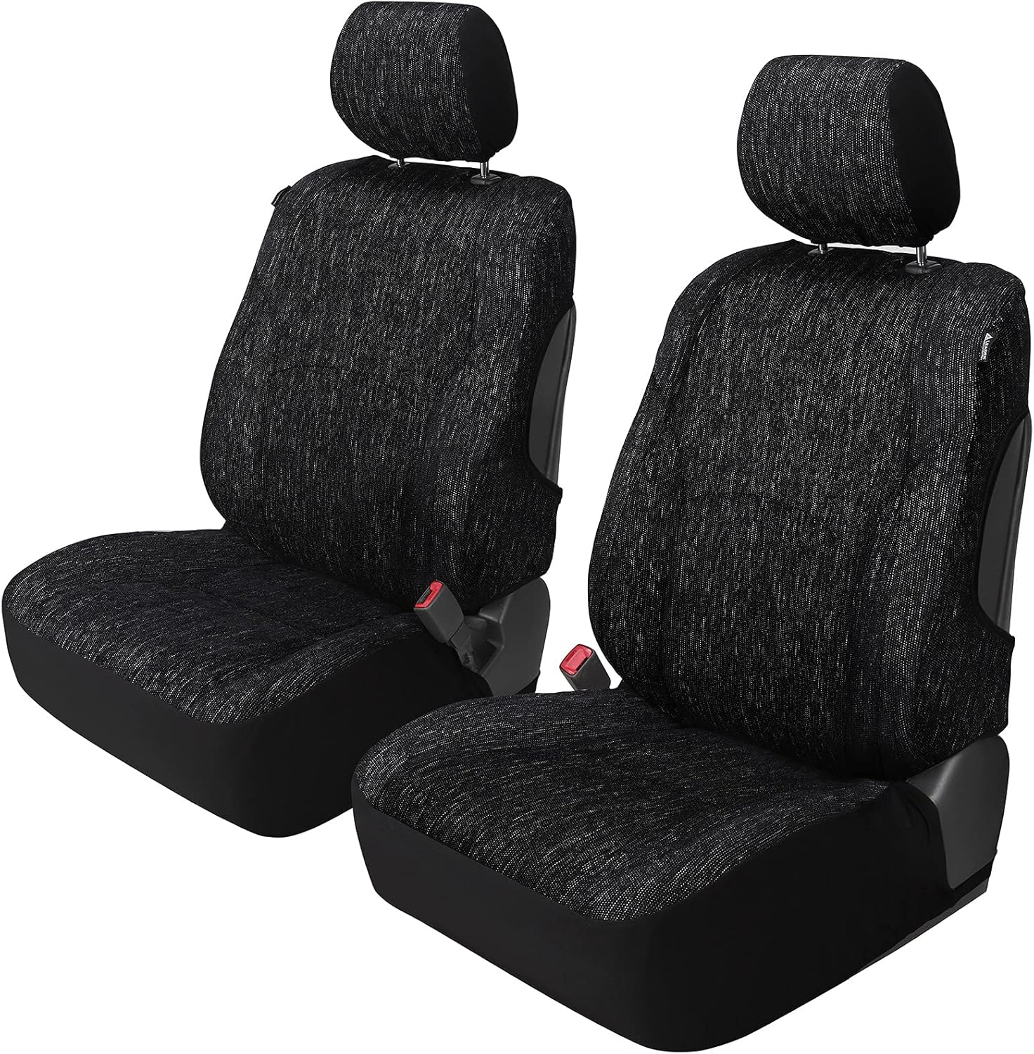 Leader Accessories Auto Saddle Front Seat Covers 2 pcs/Set Sideless Universal Fit for Cars SUV Trucks Minivans Front Seats Pack of 2