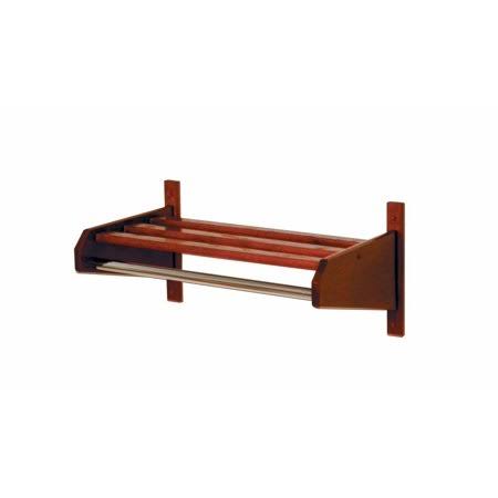 Wooden Mallet 36 Oak Coat u0026 Hat Rack Mahogany 15.5x37.8x11.5 Inches 36SCRMH New