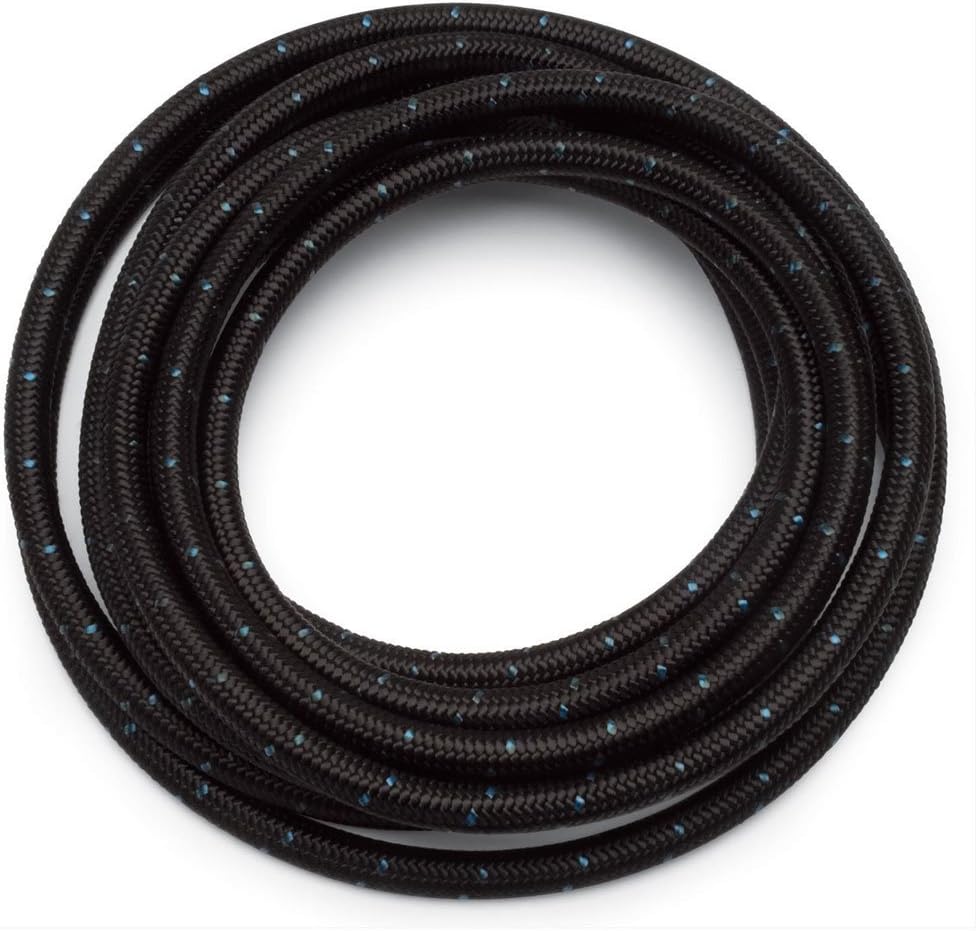 SUNROAD 6AN 10 Ft Universal Premium Braided Stainless Steel Fuel Line Filler Feed Hose Ends KitBlue & Black