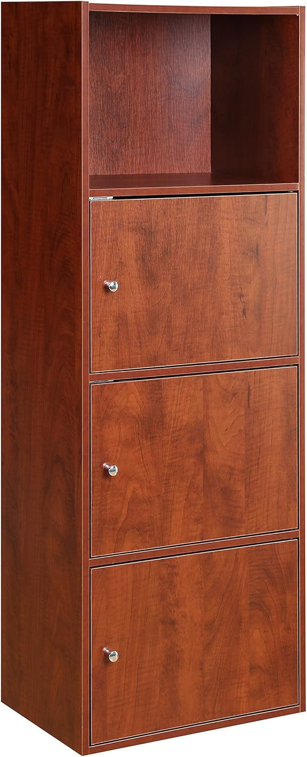 Convenience Concepts Xtra Storage 3 Door Cabinet, White Pack of 2