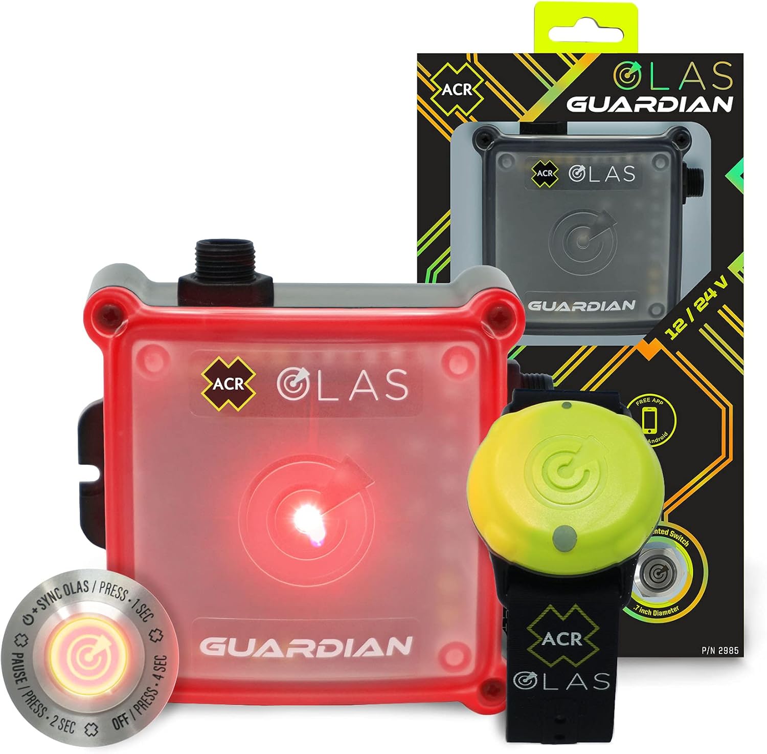 ACR OLAS Guardian | Wireless Engine Kill Switch and Man Overboard (Mob) Alarm System