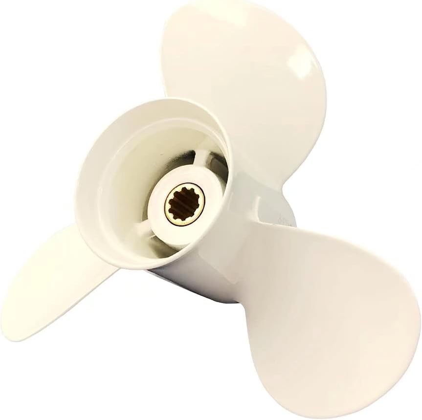 COPKINGO Boat Propeller for Yamaha Outboard Motor 20hp 25hp 30hp/ Outboard Propeller for Yamaha Engine 10 Tooth Pack of 2