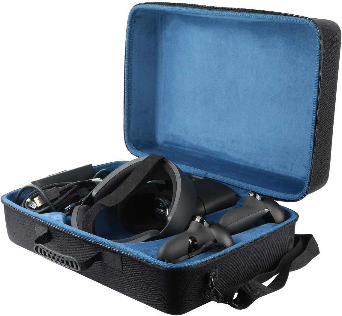 co2crea Hard Travel Case Replacement for Oculus Rift S PC-Powered VR Gaming Headset (Black Case + Inner Gray Box) Pack of 2