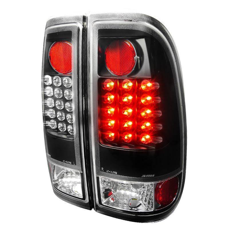 2001 Ford F150 Spec-D Black LED Tail Lights