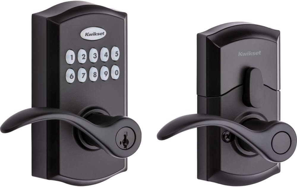 Kwikset 99550-004 Smart Code 955 Electronic Lever, Iron Black