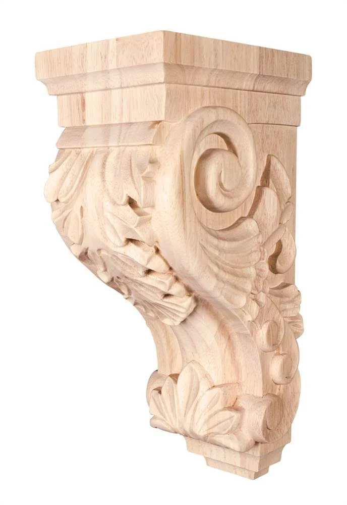 Hardware Resources CORBB-2RW - Medium Acanthus Wood Corbel.