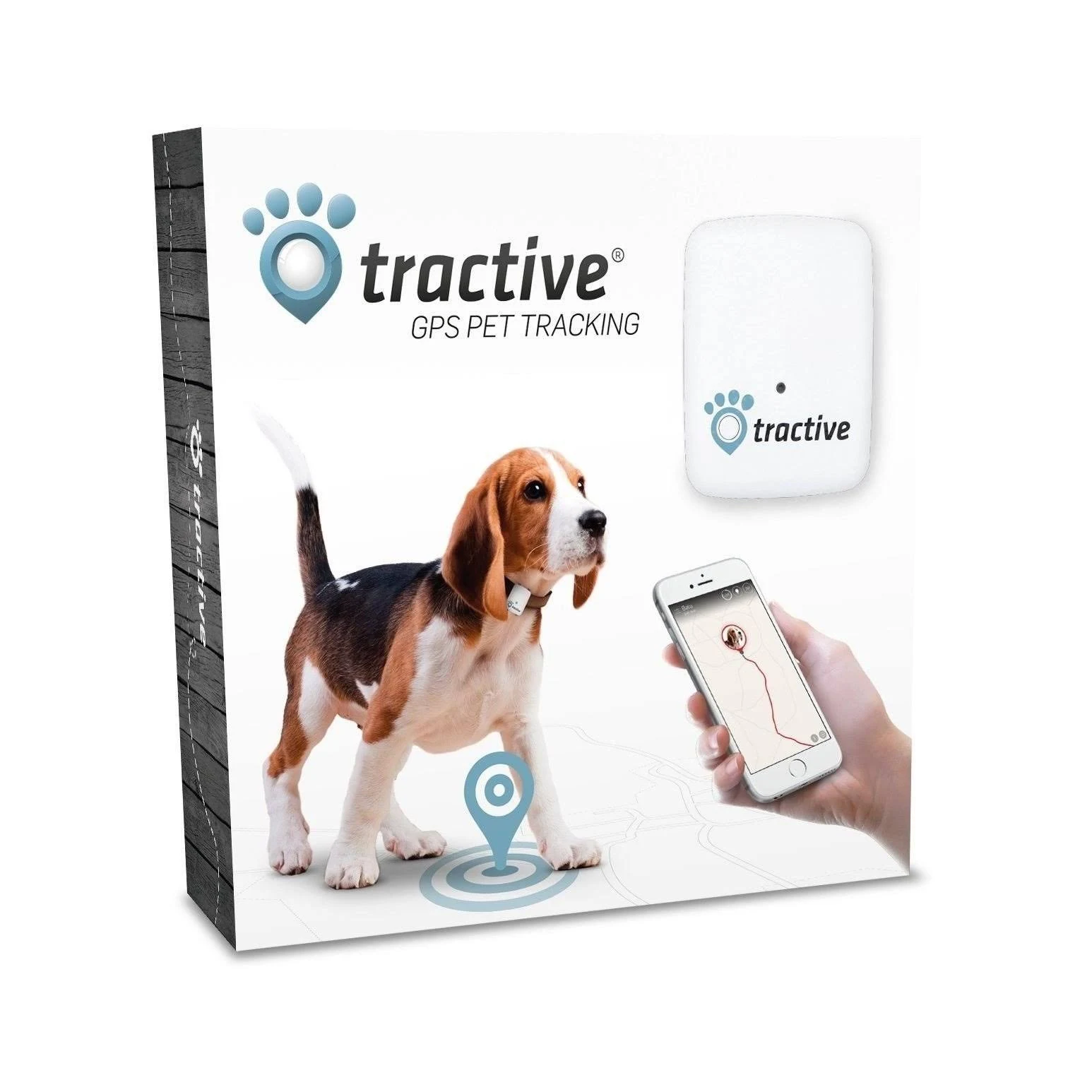 TRACTIVE GPS Pet Tracker 2.0 by 1.6 by 0.6-Inch
