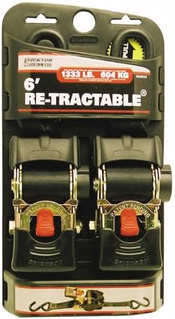 ERICKSON RETRACTABLE RATCHETING TIE DOWN STRAPS - 2