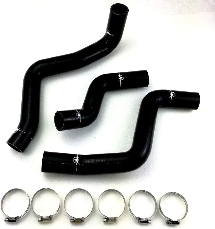 I33T Compatible with Radiator Mazda RX8 Coolant & Heater Silicone Hose Kit for SE3P 13B MSP with Clamps Set Black