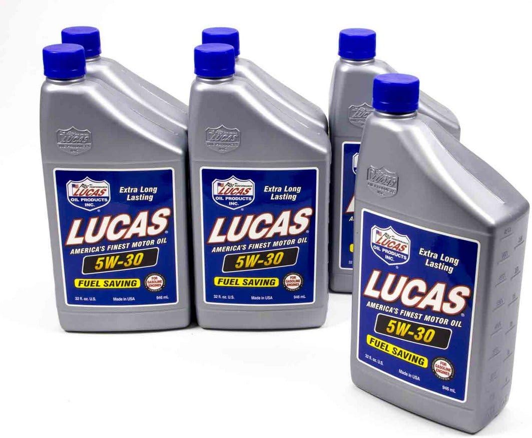 Lucas Oil High Performance 5W30 Motor Oil 1 qt Case Of 6 P/N 10474-6 Pack of 2
