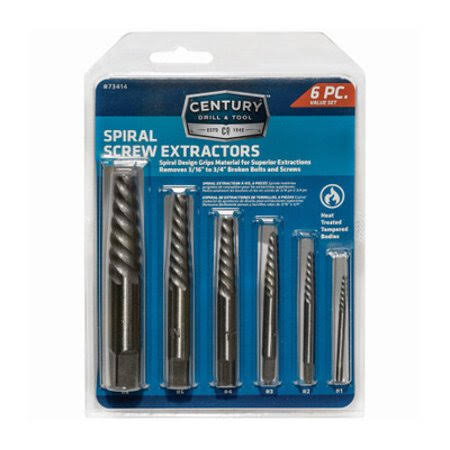 Century Drill 73414 Spir Extractor Set 6 Piece