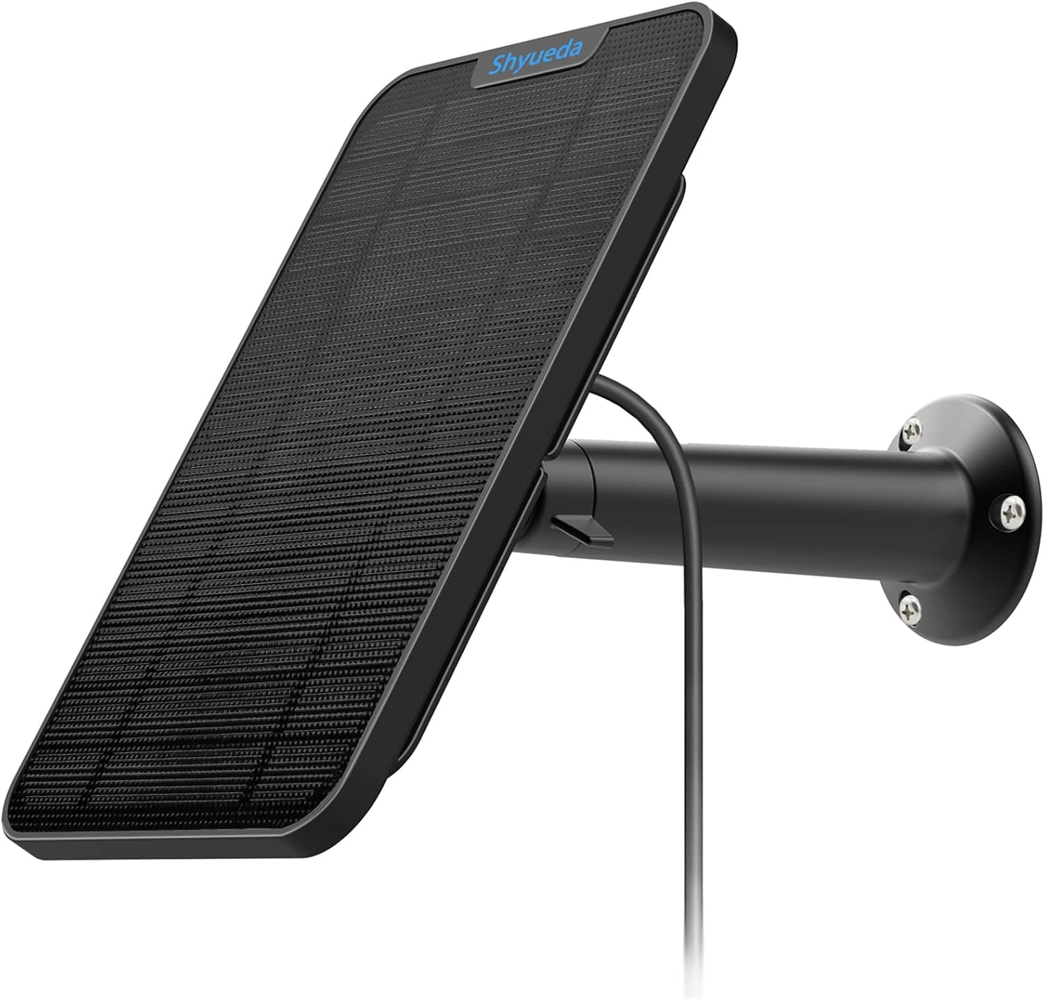 [Updated Version] 4W Solar Panel Charging Compatible with Arlo Pro 3/Pro 4/Ultra/Ultra 2/Arlo Go 2 only , with 13.1ft Waterproof Charging Cable, IP65 Weatherproof ,Includes Secure Wall Mount(1-Pack) Pack of 2