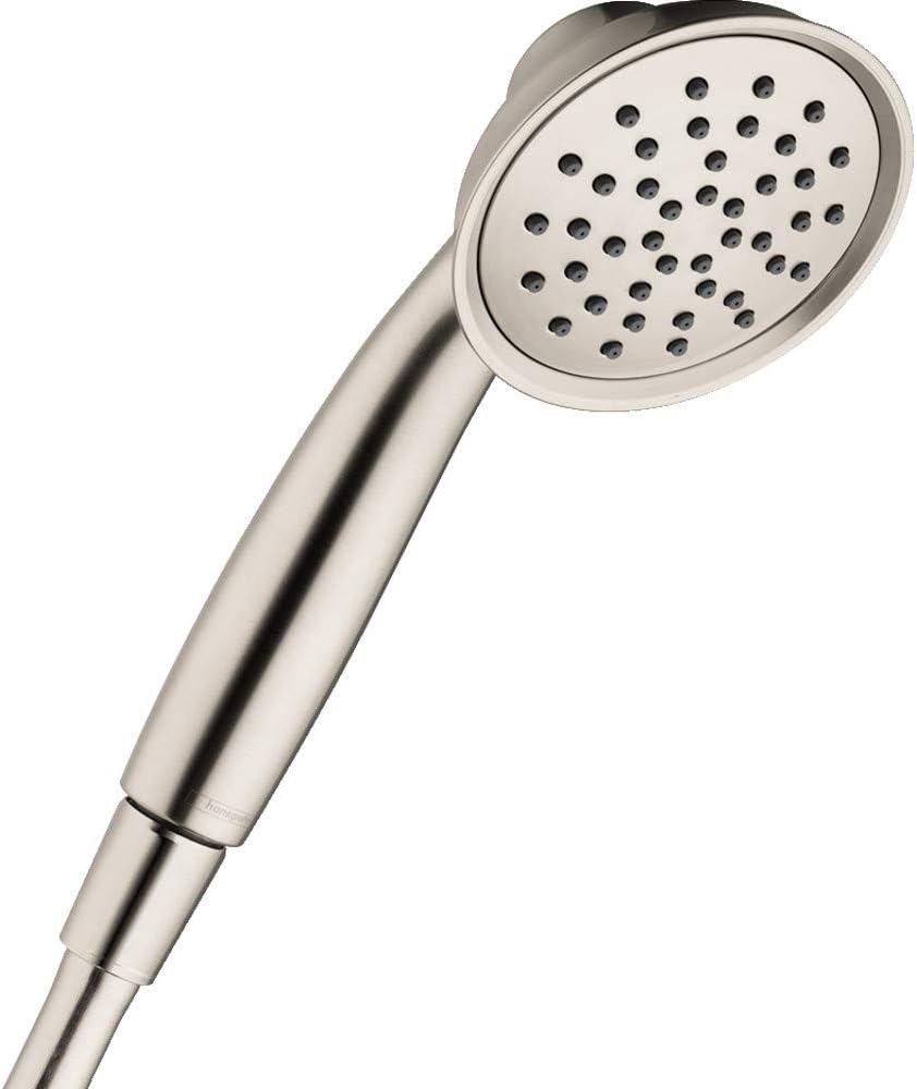 hansgrohe Joleena 6-inch Showerhead Transitional 1-Spray Full with QuickClean in Chrome, 04780000 Pack of 2
