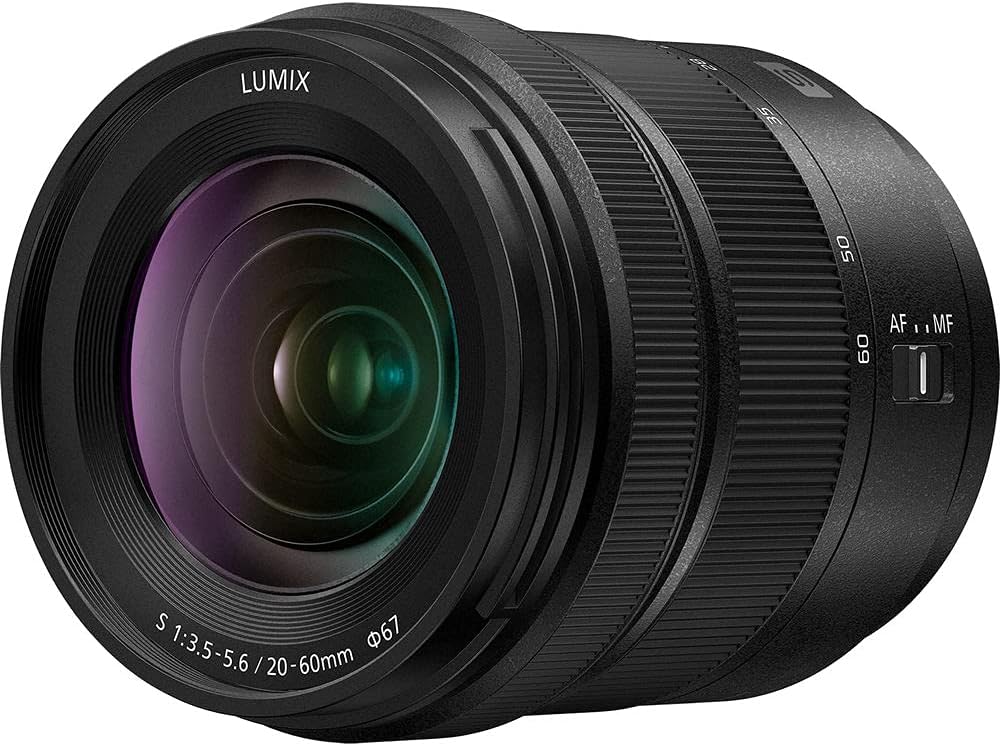 Panasonic 20-60mm F3.5-5.6 LUMIX S Lens for L-Mount Full Frame Mirrorless Cameras S-R2060 Bundle with Deco Gear Photography Backpack + UV/Polarizer/FLD Filter Kit + Accessories