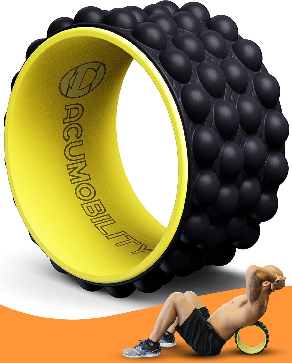 Acumobility Back Roller, Back Stretcher & Back Cracker for Back Pain - Patented Premium Foam Roller 11