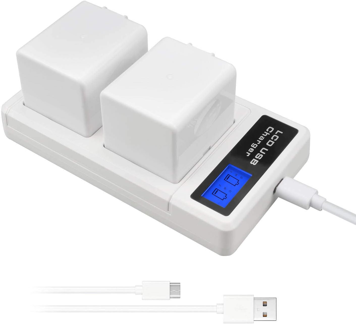 HSX Charging Station and 2- Pack 2440mAh Rechargeable Battery for Arlo Pro/Pro 2 Camera[7.2V/2440mAh/17.57Wh] (Charger Included) Pack of 2