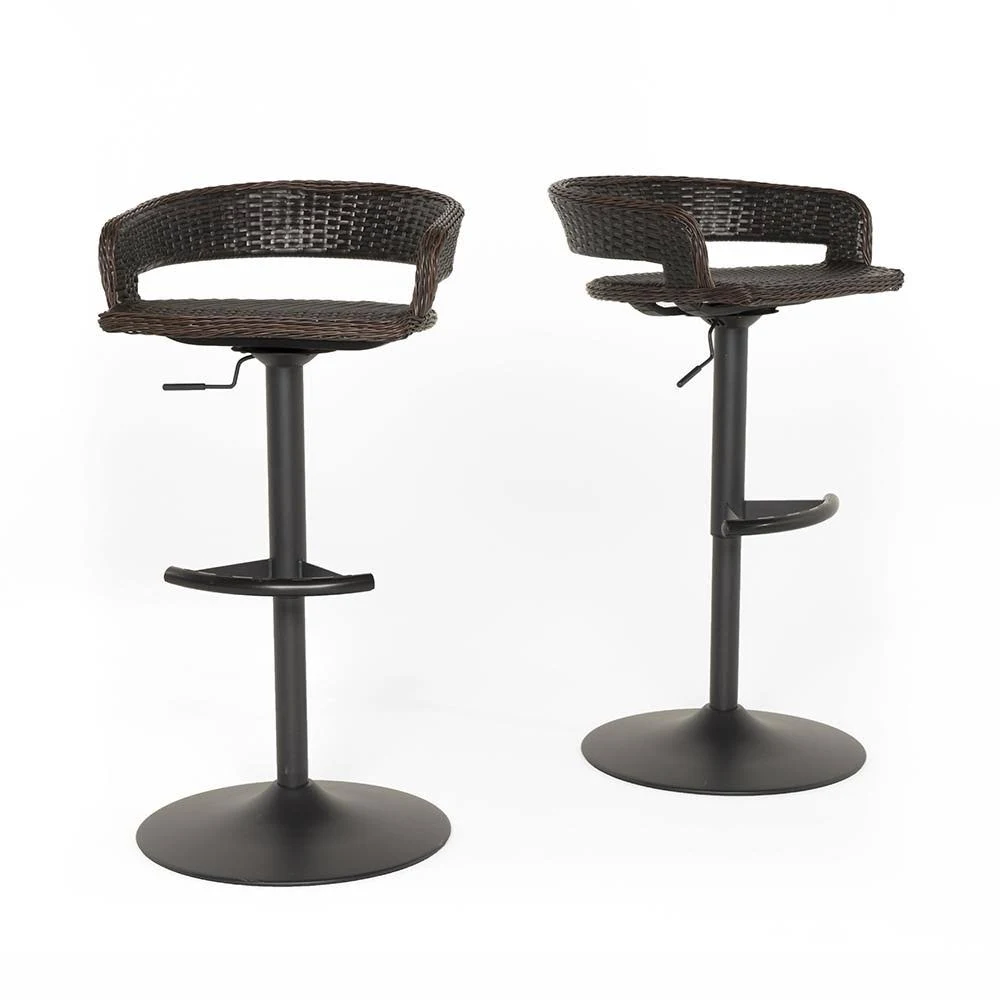 RST Brands Comfort Swivel Wicker Outdoor Bar Stool (2-Pack)