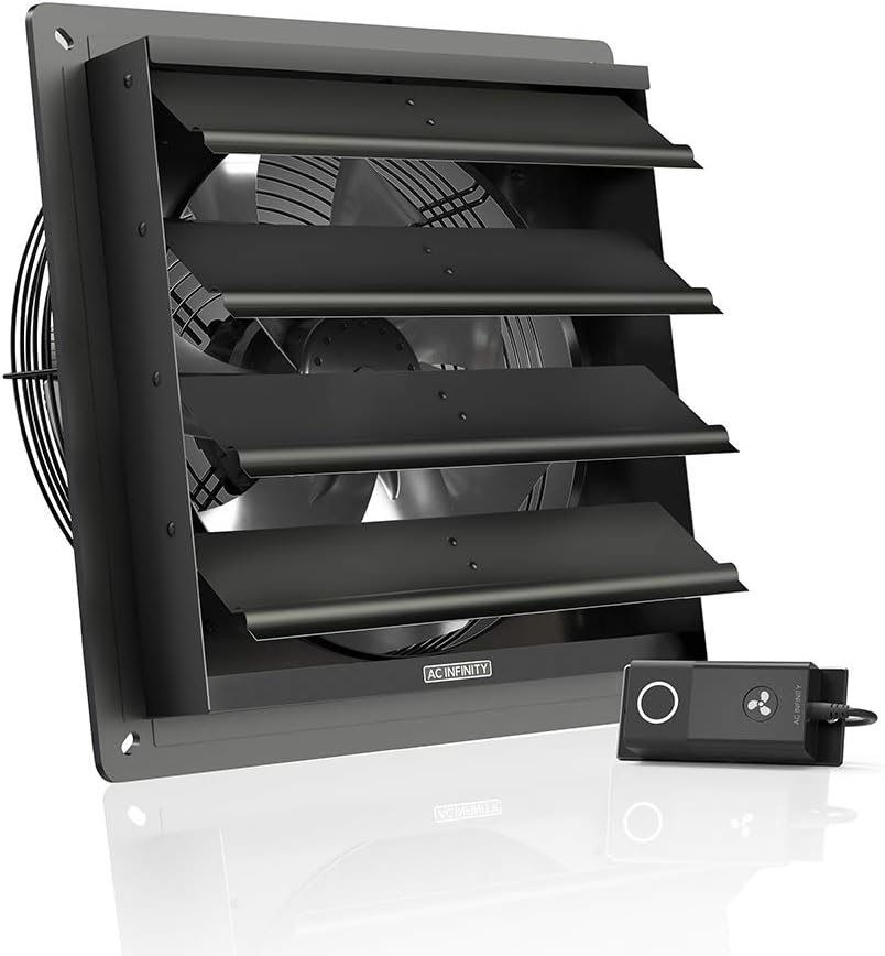 AC Infinity AIRLIFT S12, Shutter Exhaust Fan 12