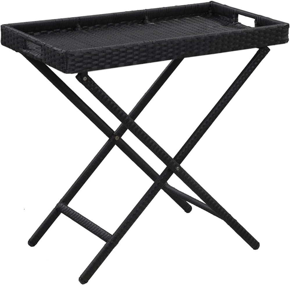 NusGear Folding Table Black 31.5