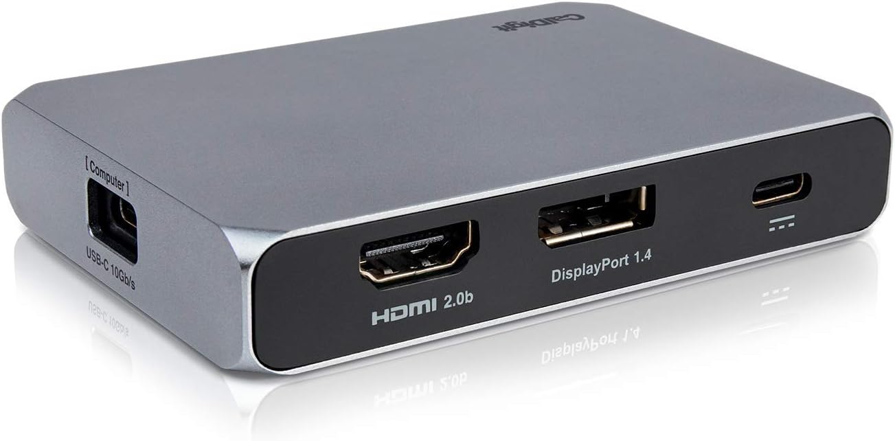CalDigit USB-C Gen2 10Gb/s SOHO Dock - Up to 4K 60Hz, HDMI 2.0b, HDR, DisplayPort 1.4, 10Gb/s USB A & USB C, UHS-II microSD and SD Card Readers, Bus Power and Passthrough Charging Support Pack of 2