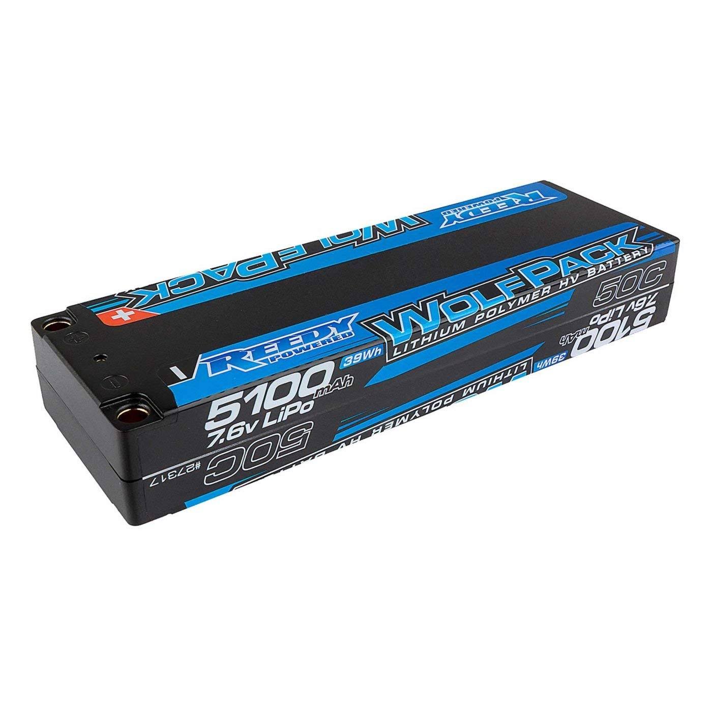 Team Associated Wolfpack HV-LiPo Battery 5100mAh 50C 7.6V LP Stick