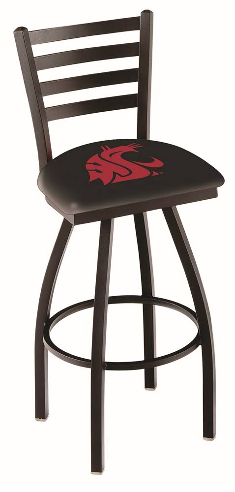 Washington State Cougars HBS Ladder Back High Swivel Bar Stool Seat Chair (30x22)
