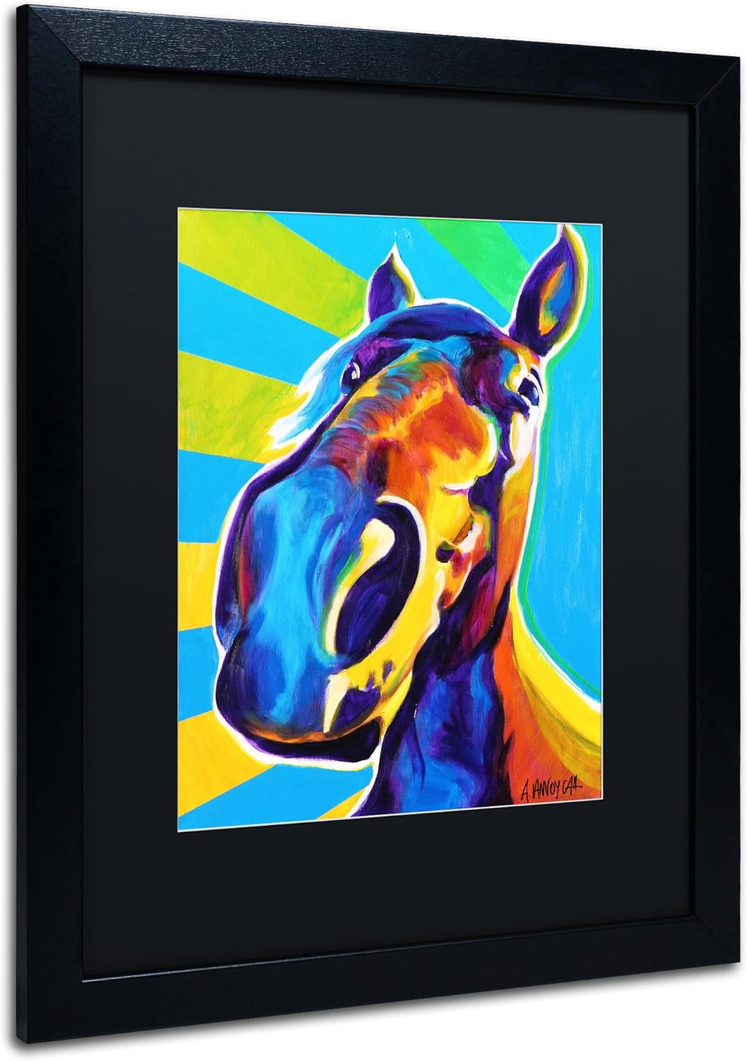 Chips Artwork by Dewar Frame, 16 by 20-Inch, Black Pack of 2