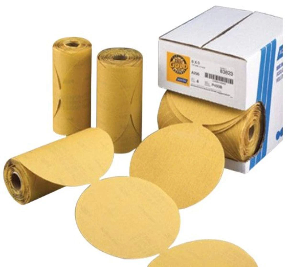 Norton 83817 Gold Reserve 6in Disc Roll P120b Grit (4) Package of 100