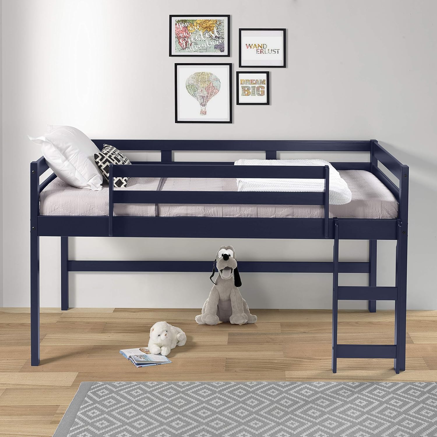 Acme Furniture Lara Loft, Twin, Gray