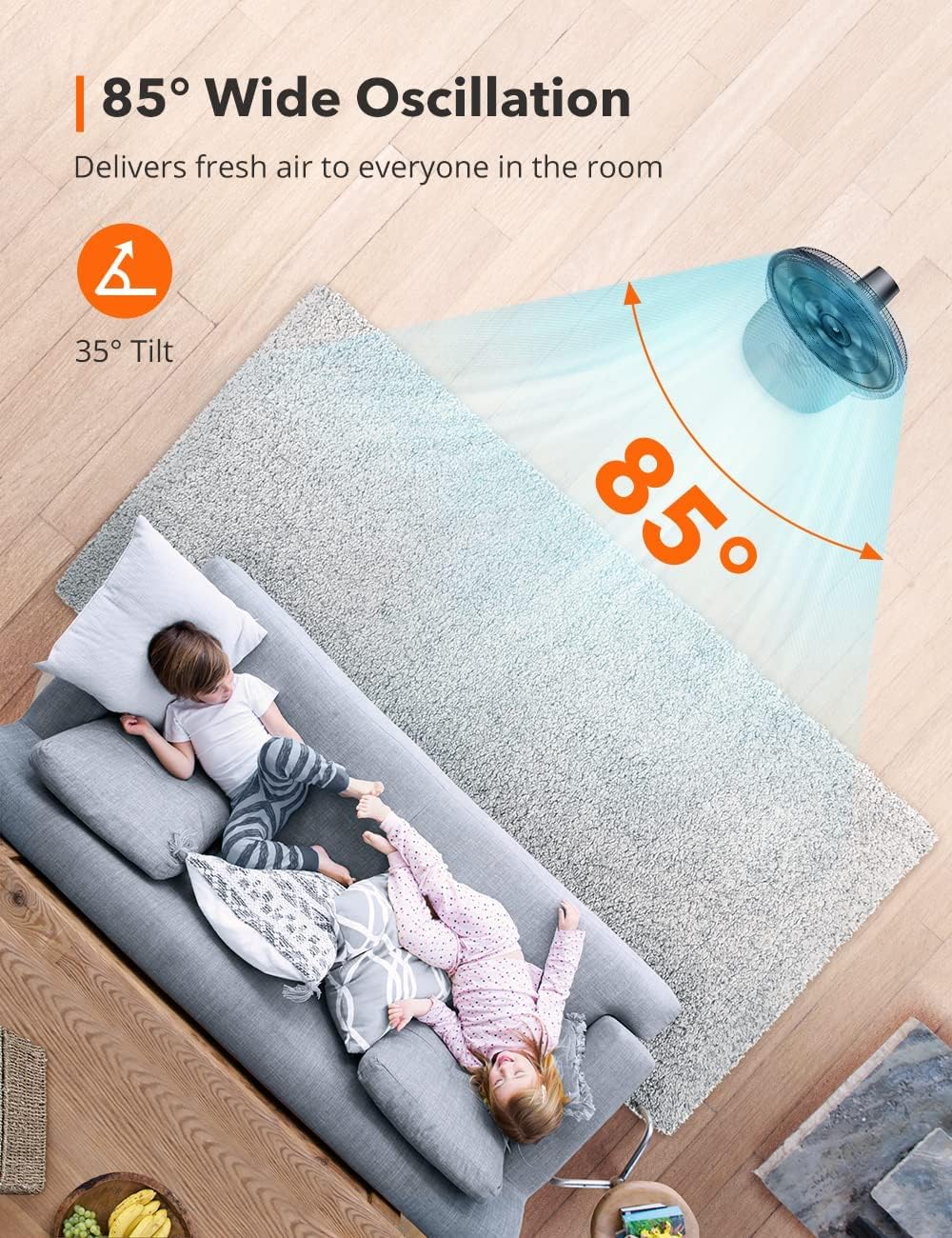 Oscillating Tower Fan with Remote Control, 16