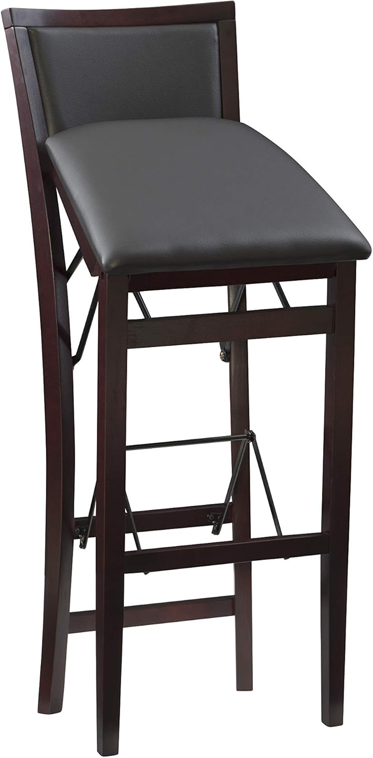 Linon Keira Pad Back Folding Bar Stool Pack of 2