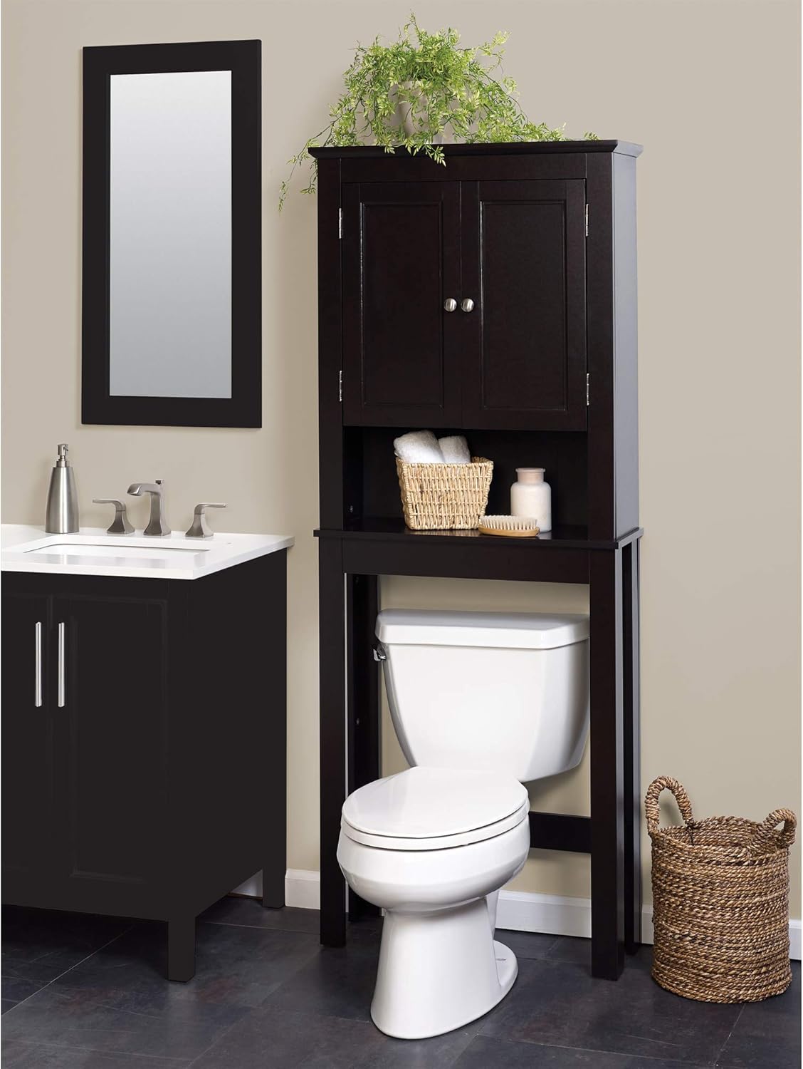 Zenna Home Bathroom Spacesaver, STORAGE, White