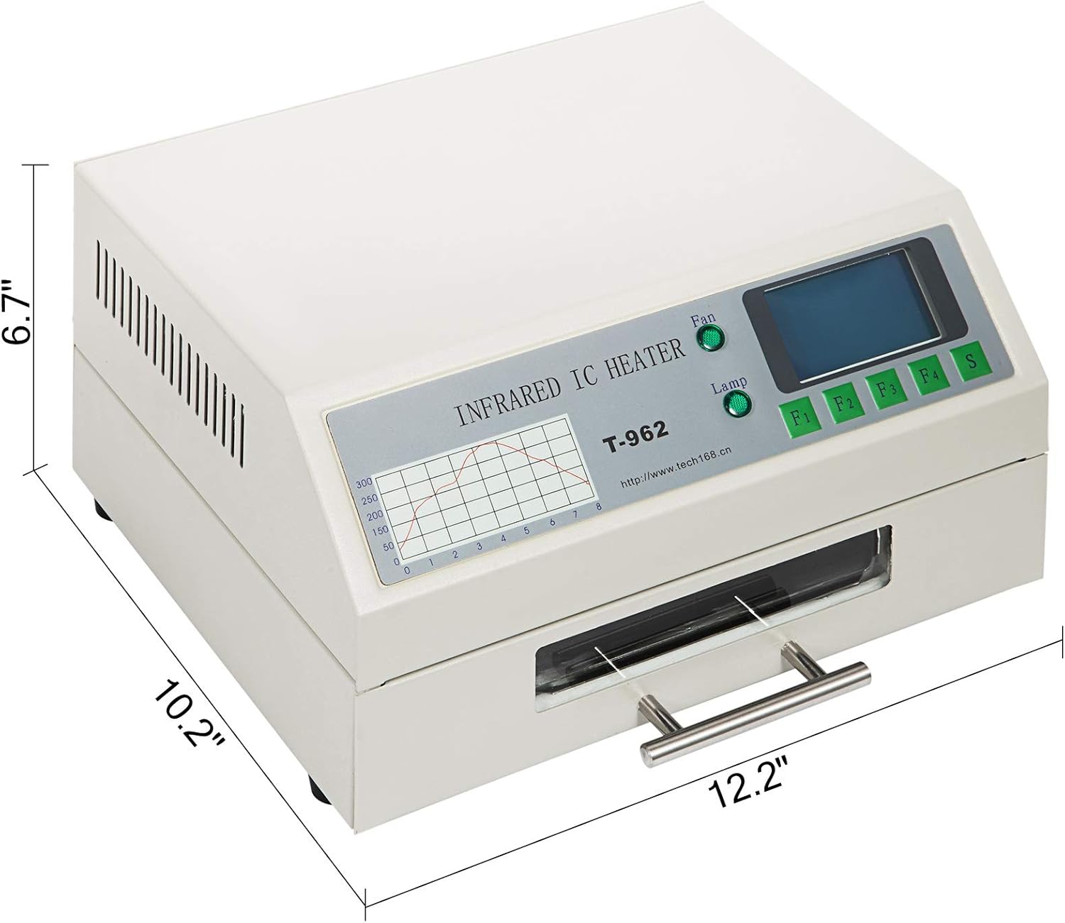 BestWelder Reflow Oven T962 110V, Reflow Soldering Machine 800W, Professional Infrared Heater Soldering Machine 180 x 235 mm, Automatic Reflow Machine (T962 110V)