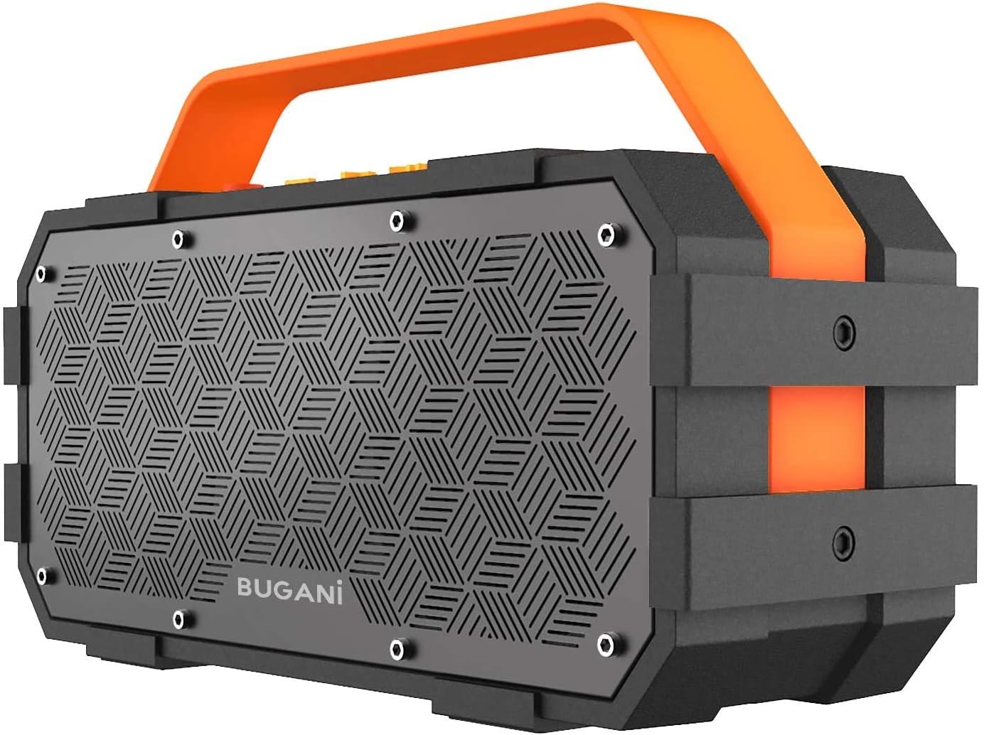 Bluetooth Speaker, Bugani M90 Portable Bluetooth Speaker with 30W Stereo Sound and Deep Bass,Long-Term Playback,Bluetooth 5.0 100ft Wireless Range, Support TF Card/AUX, Built-in Mic, for Home.