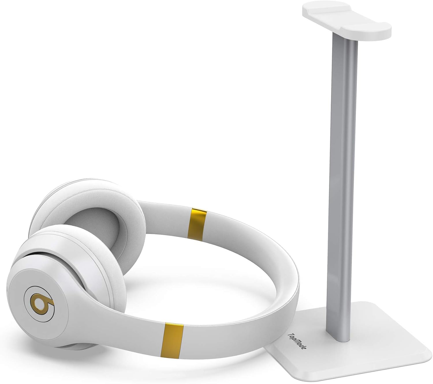 TopMade Headphone Stand Headset Holder Earphone Hanger Gaming Headphone Holder with Aluminum Supporting Bar Anti-Slip Headrest Earphone Stand for All Headphone Earphone Desk Home Office Headset Stand Pack of 2