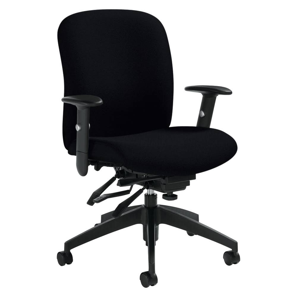 Global Black Truform Medium Back Multi-Tilter Chair