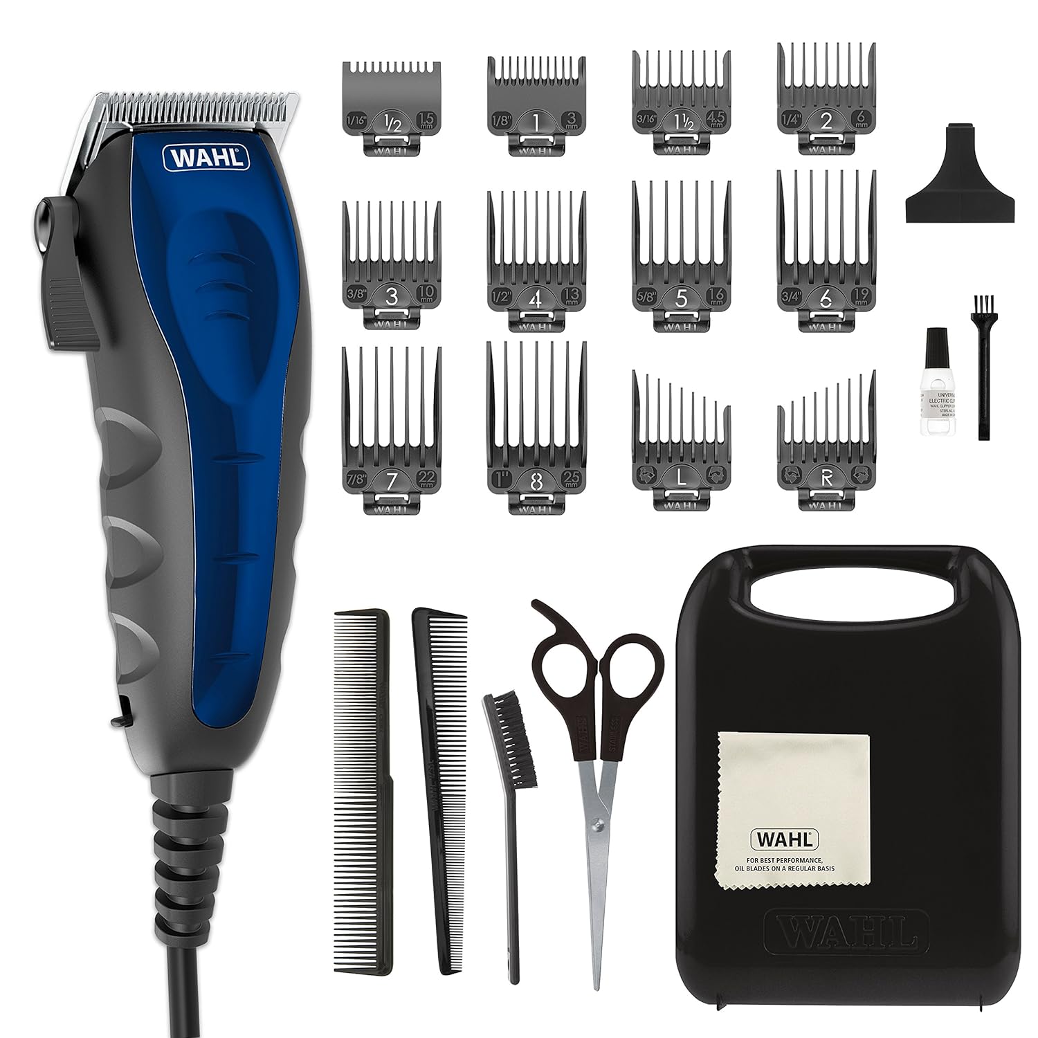 Wahl Clipper Self-Cut Compact Personal Haircutting Kit with Whisper Quiet Operation, Adjustable Taper Lever, and 12 Hair Clipper Guards for Clipping, Trimming & Personal Grooming – Model 79467 Pack of 2