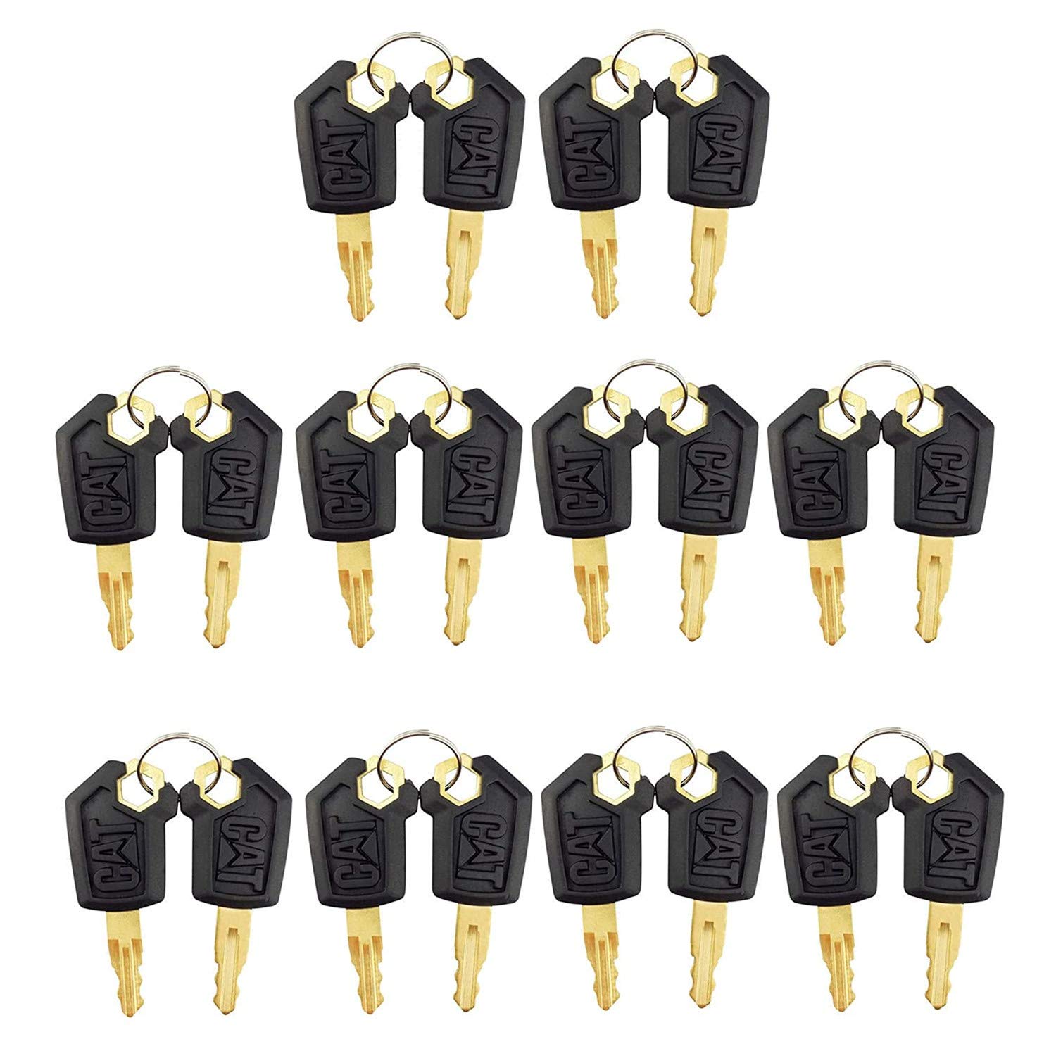 Keys for CAT Caterpillar Heavy Equipment 20 Pack Pack of 2