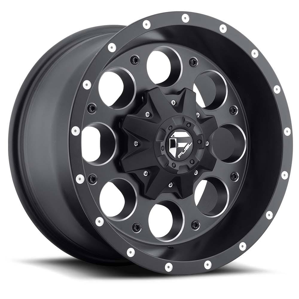 Fuel D525 Revolver Matte Black Milled 15x10 5x4.75 / 5x5 -43mm (D52515000837)