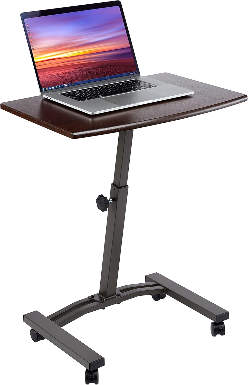 Seville Classics WEB162 Mobile Laptop Computer Desk Cart Height-Adjustable from 20.5