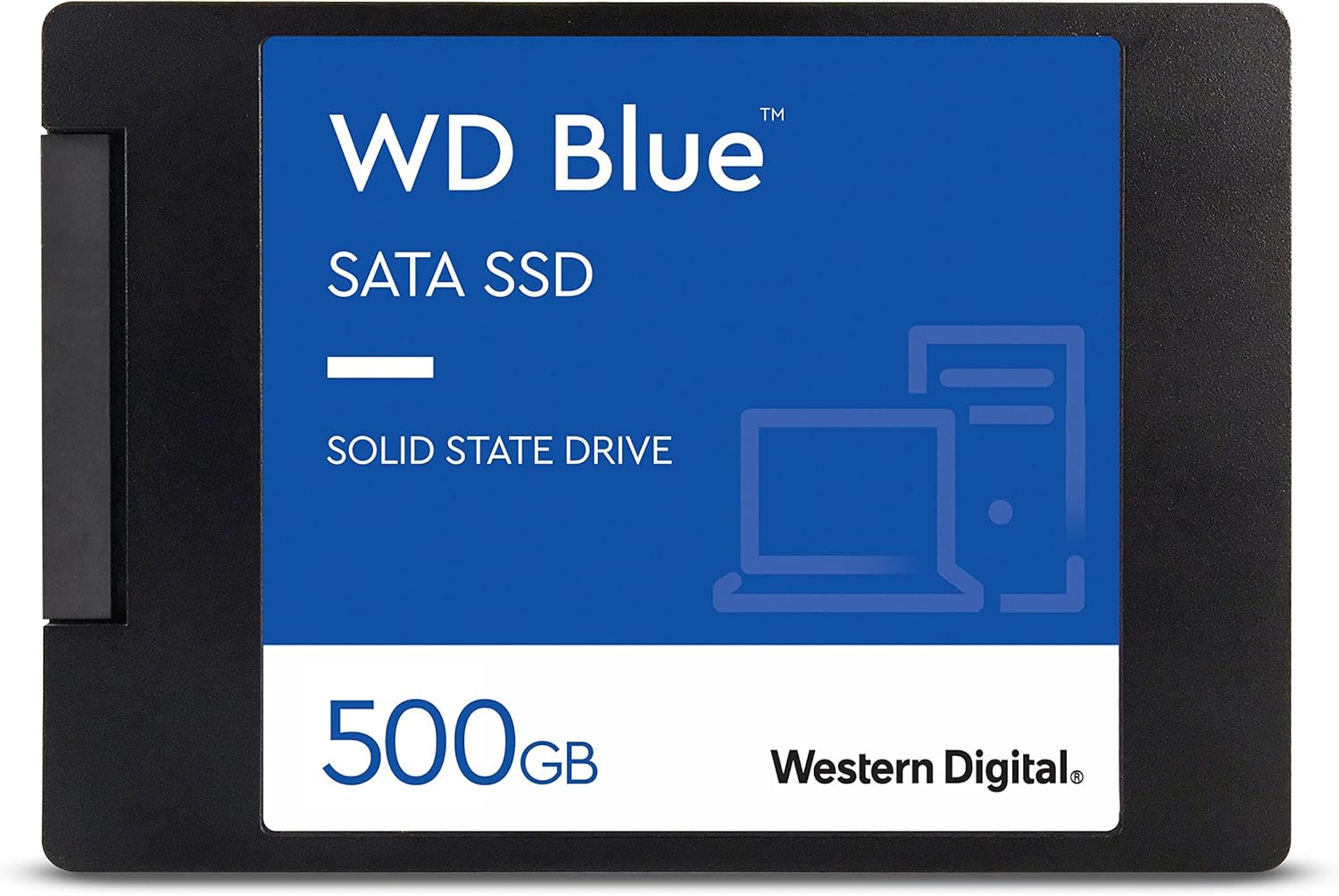 Western Digital 500GB WD Blue 3D NAND Internal PC SSD - SATA III 6 Gb/s, 2.5