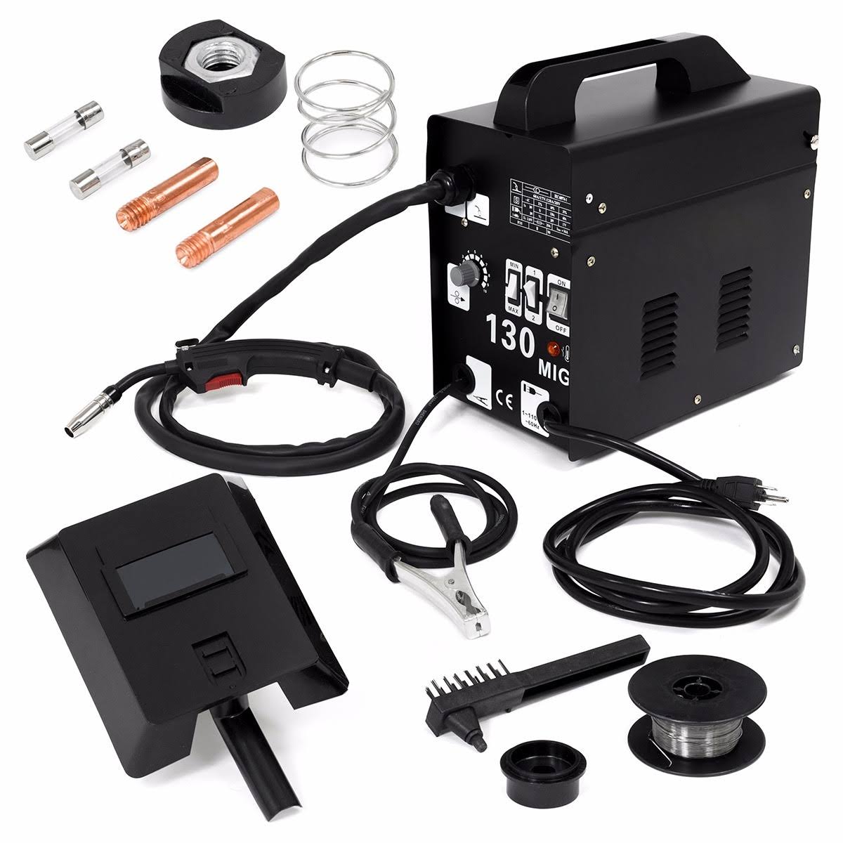 Stark Mig-130 Gas-Less MIG Series Flux Core Wire Welder Welding Machine Automatic Feed Unit DIY