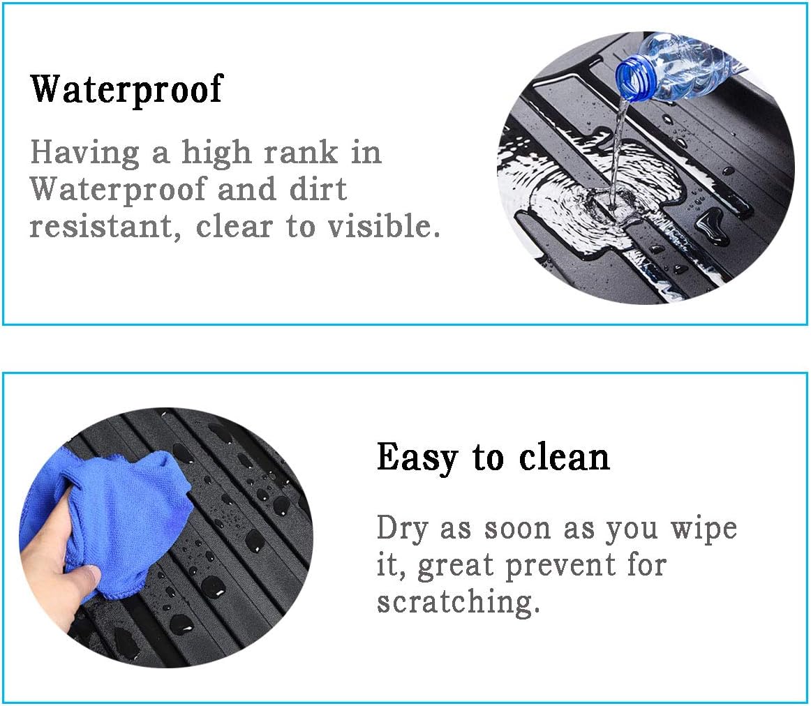 ZYHW Black Rear Trunk Tray Auto Cargo Liner Boot Rear Trunk Mat Floor Mat Cover Protector for 2015-2018 Lexus NX NX200T NX300H NX300