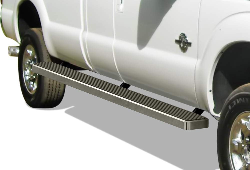 APS iBoard (Black Powder Coated 5 inches) Running Boards Nerf Bars Side Steps Step Rails Compatible with Ford F250 F350 Super Duty 1999-2016 Super Cab