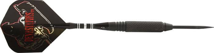 Bottelsen Devastator 95% Tungsten Black Steel Coarse Knurl Steel Tip Darts
