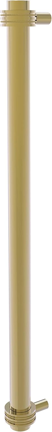 Allied Brass 402D-RP 18 Inch Refrigerator Dotted Accents Appliance Pull, Unlacquered Brass