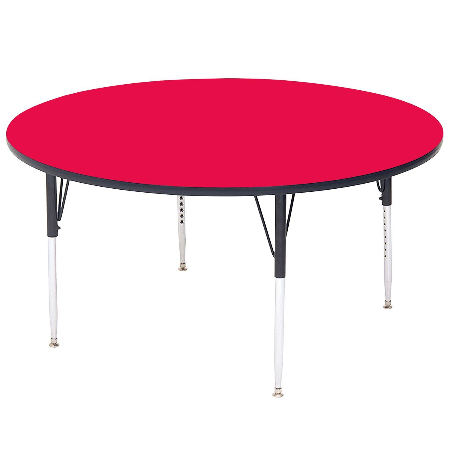 Correll 36x22 Round Activity Table, Red