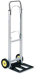 Safco Products Hide-Away Convertible Hand Truck , Dual Function, 400 lbs. Total Capacity, Aluminum Frame