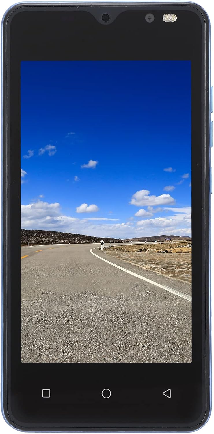 Zyyini Unlocked Smartphone, 4.66inch HD Display 3G Smartphone, Dual SIM, 512MB + 4GB, 1500mAH Long Standby, Support WiFi+BT+FM(Blue) Pack of 2