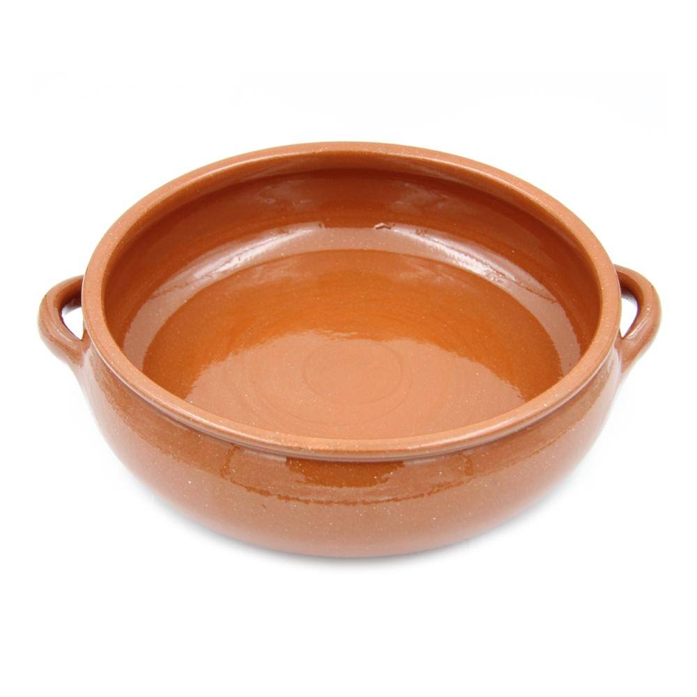 Traditional Portuguese Vintage Clay Terracotta Cooking Pot Cazuela